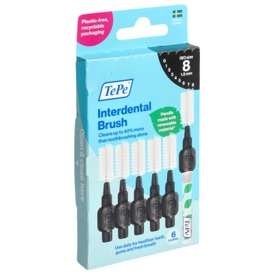 TEPE Interdental Brush 1.5mm schwarz 6 Stk