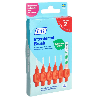 TEPE Interdental Brush 0.5mm rot 6 Stk