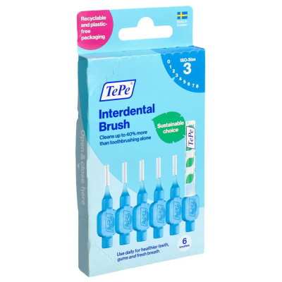 TEPE Interdental Brush 0.6mm blau 6 Stk