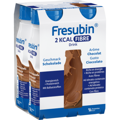 FRESUBIN 2 kcal Fibre DRINK Schoko 4 Fl 200 ml