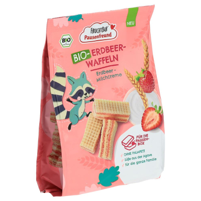 FRUCHTBAR Erdbeer-Waffeln Bio Erdbee-Milchcr 100 g