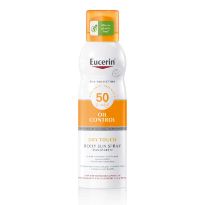 EUCERIN SUN Body Spr Oil Cont Dry Tou LSF50 200 ml EUCERIN SUN Body Spr Oil Cont Dry Tou LSF50 200 ml
