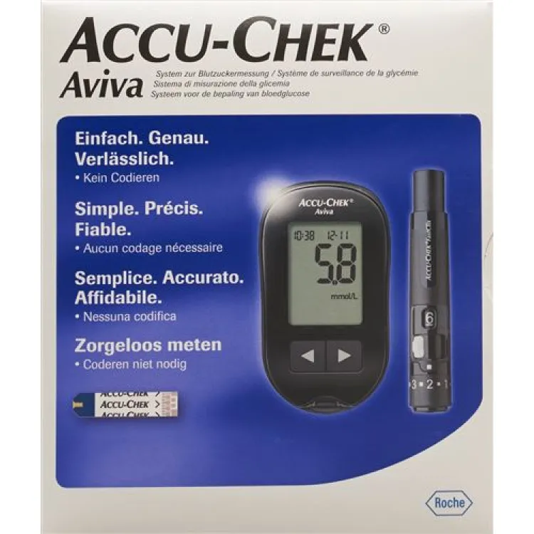 Accu-Chek Aviva Set mmol/L including 1 x 10 tests