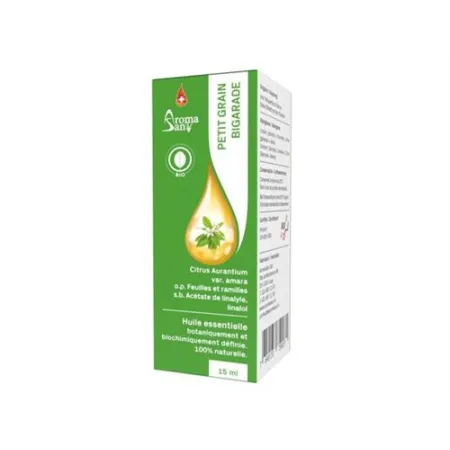 Aromasan keserűnarancs petitgrain bigarade Äth / olaj dobozokban Bio 15ml