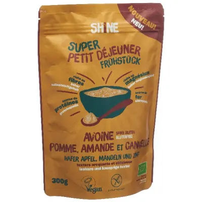 Shine Oat таңғы ас алма бадам және даршын органикалық 300 г