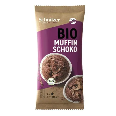 SCHNITZER Organic Muffin Dark Chocolate 2 x 140 g