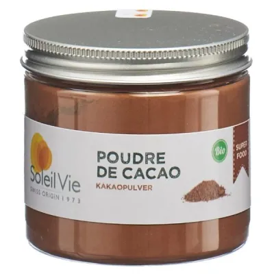Soleil Vie Organic какао ұнтағы қорапшасы 90 г