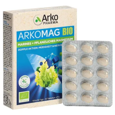Arkomag ორმაგი მაგნიუმის ბიო ტაბლეტები 30 ცალი