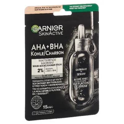 Garnier Hydra Bomb Black Black Algae Plase Маска 28 г