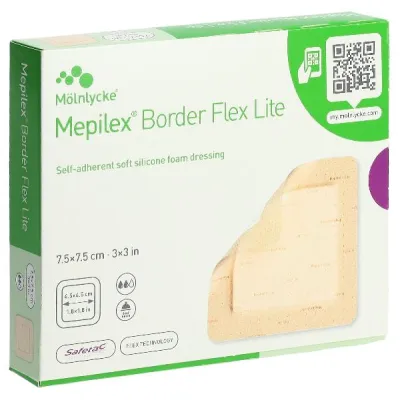 MEPILEX (PI-APS) шекарасы Flex Lite 7,5x7.5 см 5 дана