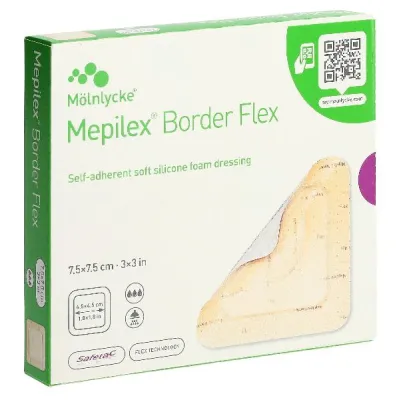 Mepilex (PI-APS) Border Flex 7.5x7.5 cm 5 stuks