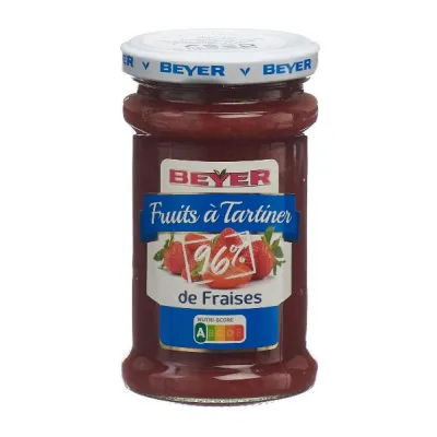 Buah Beyer menyebarkan kaca stroberi 235 g