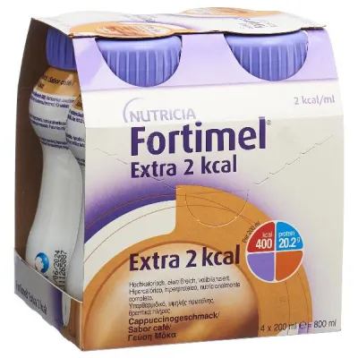 Fortimel ცილა 2KCAL CAPPUCCINO 4 FL 200 მლ