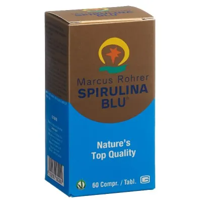 Marcus Rohrer Spirulina Blu ტაბლეტები მინის ბოთლი 60 ცალი