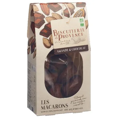 BiscUiterie Macaroons Almond Chocolate GF Organic 130 G