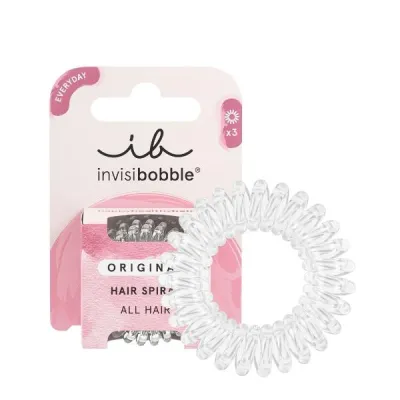 Invisibobble Oryginalne krystalicznie czyste segregatory 3 szt.