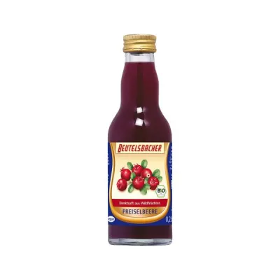 Beutelsbacher Cranberry სუფთა წვენის მინა 200 მლ