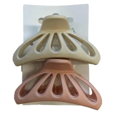 Herba Klammer Beige/Pink 2 PCS