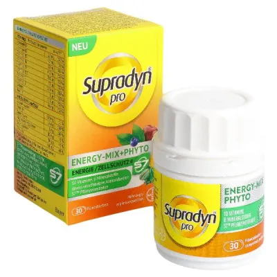 Supradyn Pro Enerji-Mix + Phyto Filmlə örtülmüş tabletlər 30 ədəd