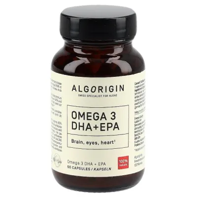 Алгоригин омега 3 DHA+EPA Капсулы Стеклянная бутылка 50 кусочков