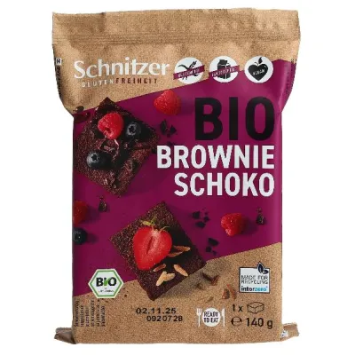 Schnitzer orgánico de chocolate vegano brownie 140 g