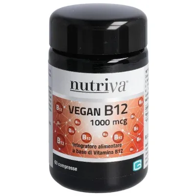 Nutriva טבעוני B12 כרטיסיות 1000 מק