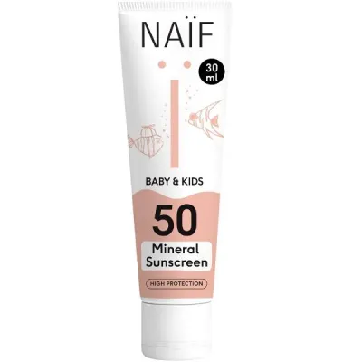 Naif körpə və uşaq mineral günəşdən qoruyucu sperf50 30 ml