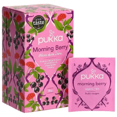 Pukka Morning Berry有机茶DE瓶20件