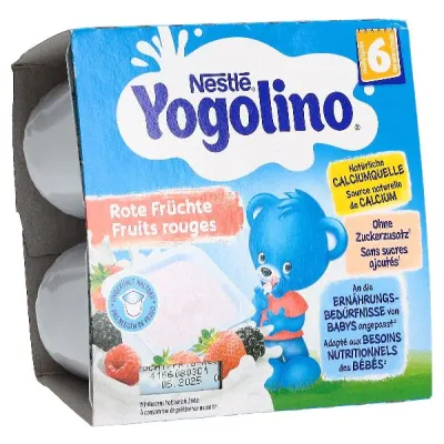 Nestle Yogolino Qırmızı Meyvələr 6M 4 X 90 G
