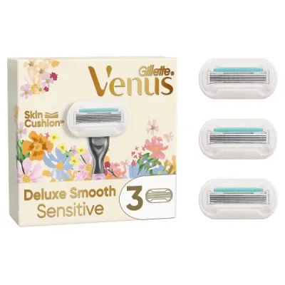 Gillette Venus Deluxe Հարթ զգայուն մաշկի ածելի 3 հատ