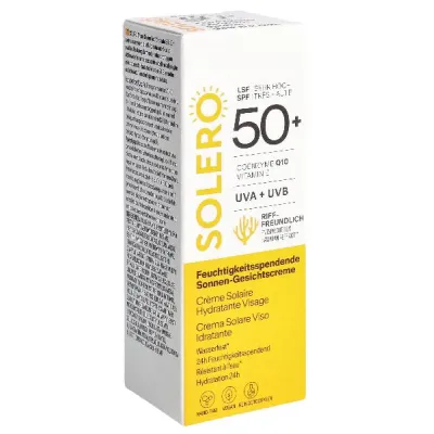קרם פנים סולרו לשמש לחות SPF50+ 50 מ