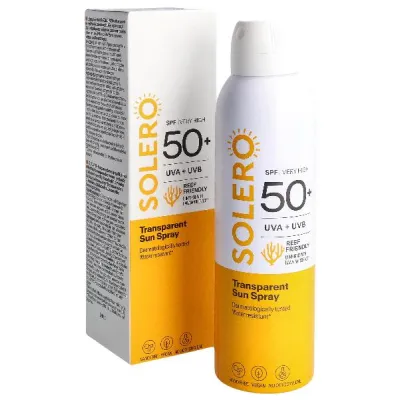 ריסוס שמש שקוף סולו SPF50+ 200 מ