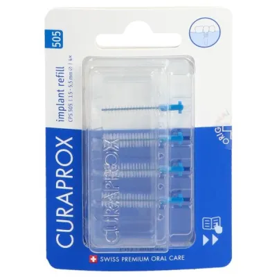 Curaprox CPS 505 Իմպլանտի լիցքավորում 4x կապույտ