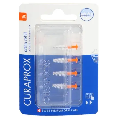 Curaprox CPS 14 Ortho Isi ulang 4x Orange