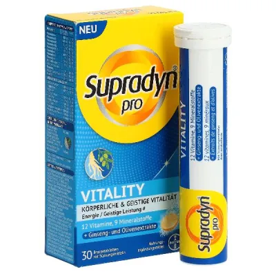 Supradyn Pro Vitality Effervescent tabletləri 30 ədəd