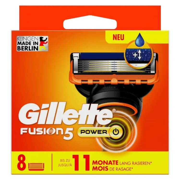 GILLETTE Fusion5 Power System Razor (n) 8 pcs