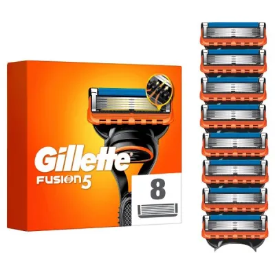 Gillette Fusion5 System להבי 8 מחשבים