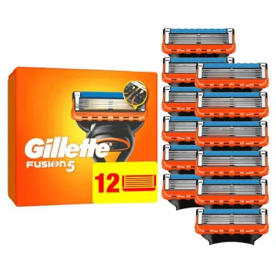 להבי מערכת Gillette Fusion5 (N) 12 יח '