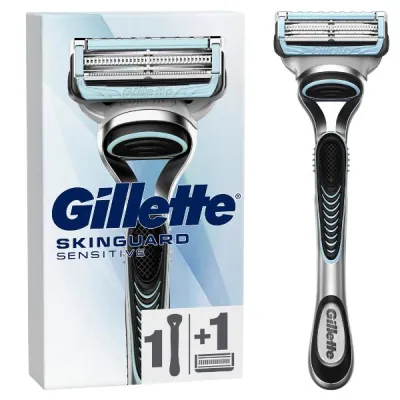 Gillette Skinguard敏感剃须泡沫芦荟1叶片（S）
