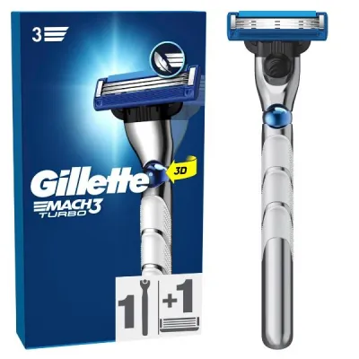 Gillette Mach3涡轮3D剃须刀1叶片（S）