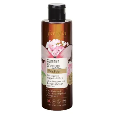 Botol syampu sensitif farfalla 200 ml