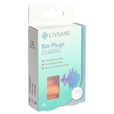 LIVSANE Classic Earplugs 8 Pieces