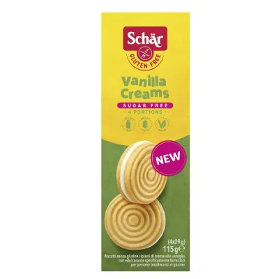 Schär Vanilla Creams Gratis Sugar 115 g