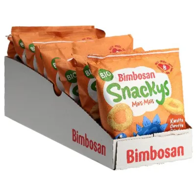 BIMBOSAN Organic Snackys Vegetable 8 x 20 g