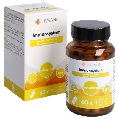 Livsane Immune System Kaps Glass 60 PCS