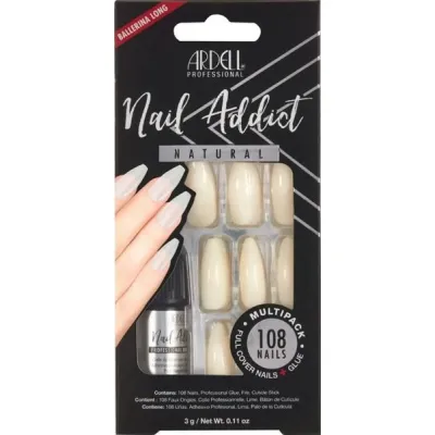 Ardell Nail Addict自然多包BAL长108个PC