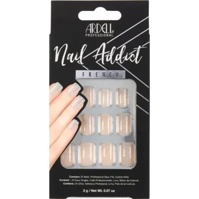 Ardell Nail吸毒者法国闪光24 PCS