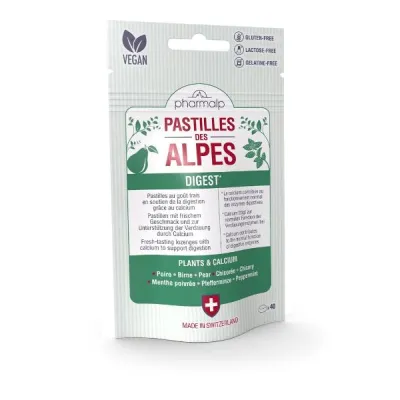 Pharmalp Alpine Pastilles בקבוק עיכול 40 חתיכות