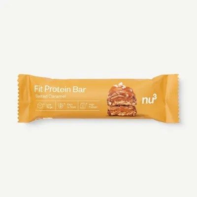 Nu3 מתאים לבר חלבון קרמל מלוח 55 גרם
