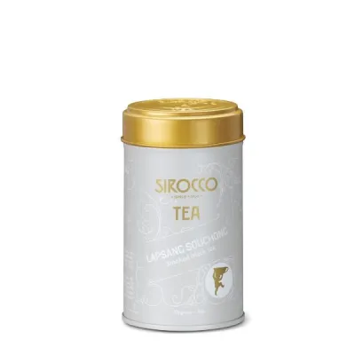 תה סירוקו פח בינוני Lapsang Souchong אורגני 80 גרם